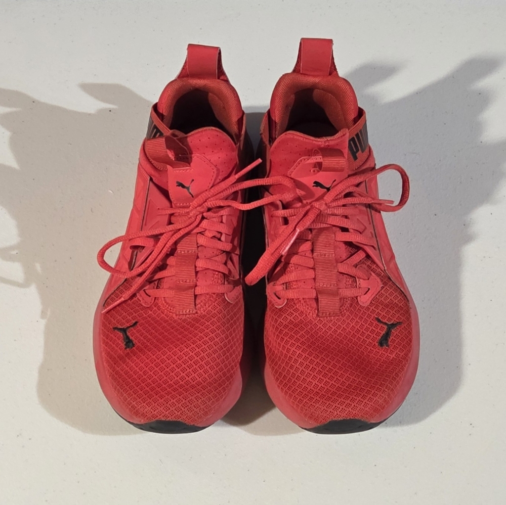 Red Puma Soft Ride Sneakers - Picture 2 of 5